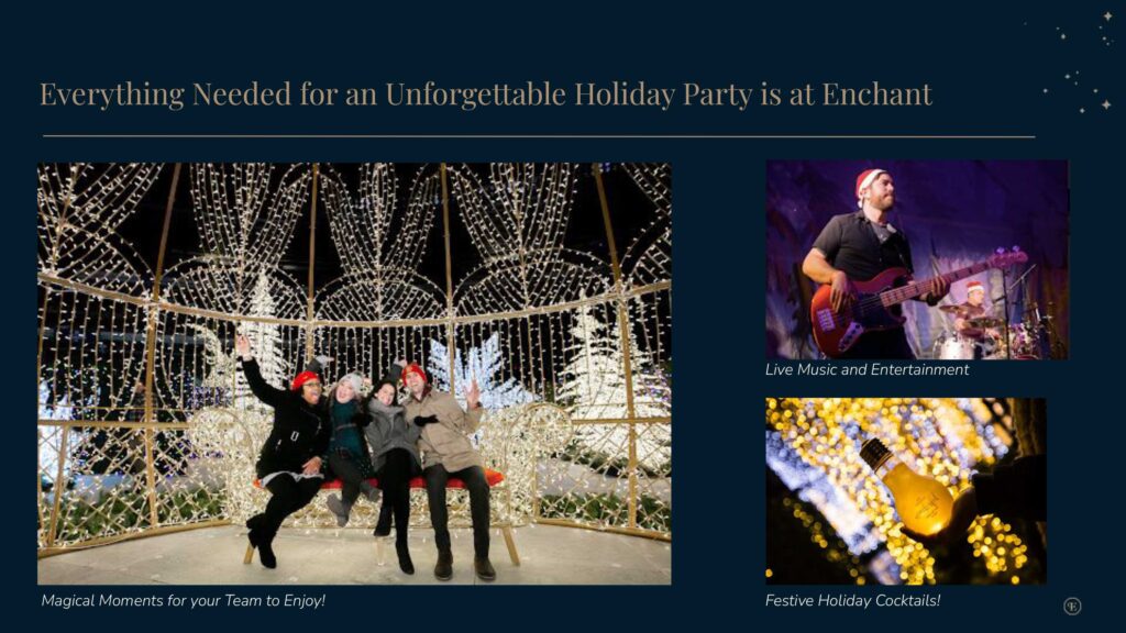 Enchant event buyouts promotional flyers