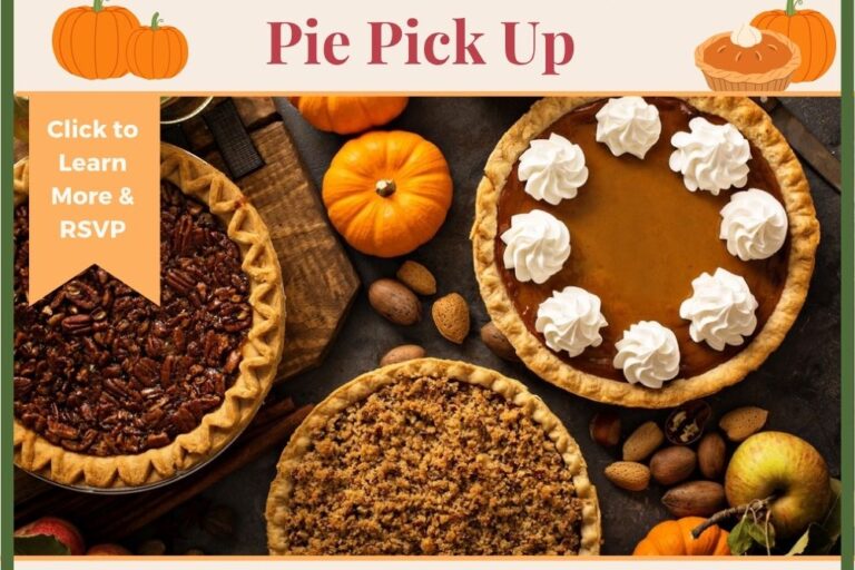 Kensington pie pick up The Kensington pie pick up for the holidays flyer featuring different types of opie