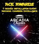 Ace Awards and Board Installation Event-Arcadia Chamber Excellence flyer.