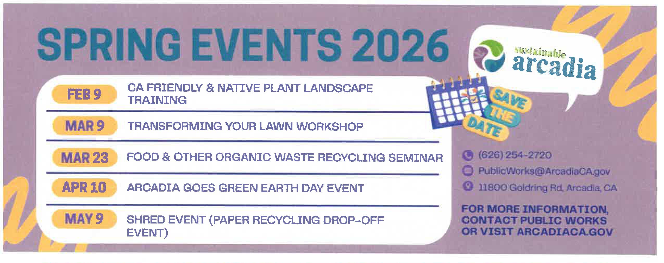 Arcadia Chamber Of Commerce The Connection To The Business Community Spring Events 2026