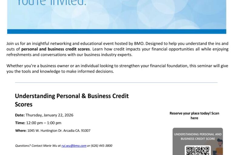 BMO meeting in a box understanding personal and business credit scores