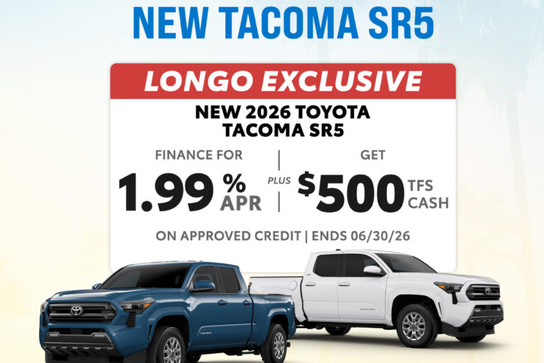 Arcadia Chamber June Flyer_Tacoma APR Offer June Tacoma specials from Longo Toyota flyer