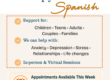 Aspire Counseling Services offered in SPanish flyer