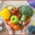 fruit set in a heart shaped bowl
