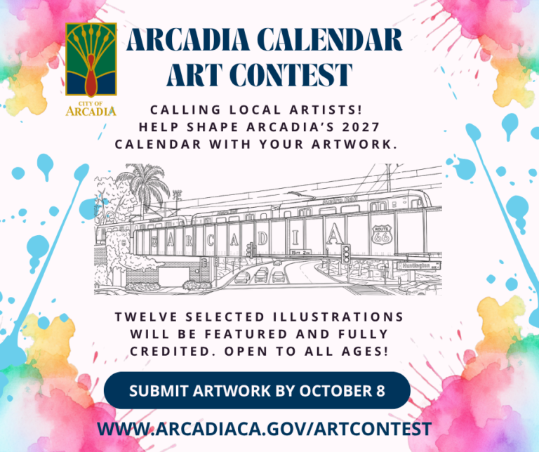 city of arcadia calendar art contest