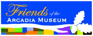 Print logo for the Friends of the Arcadia Museum