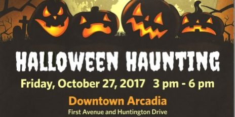 Downtown Arcadia's Halloween Haunting flyer