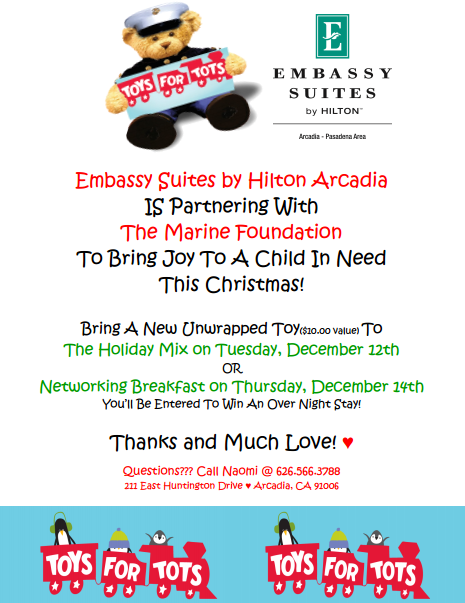 Embassy Toys for Tots Embassy Suites toys for tots toy drive flyer
