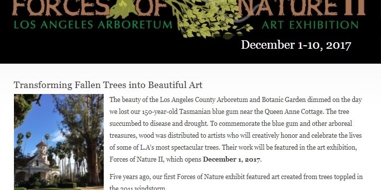 forces of nature part two exhibition for the Arboretum