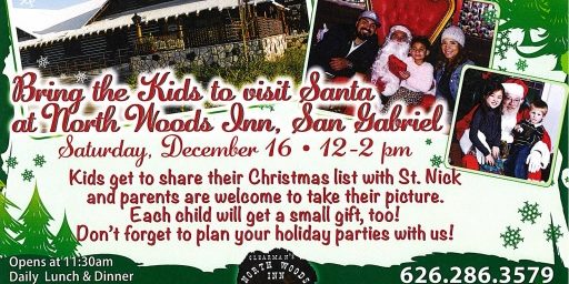 Clearman's and Santa for the holidays flyer