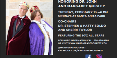Methodist Hospital Mardi Gras flyer