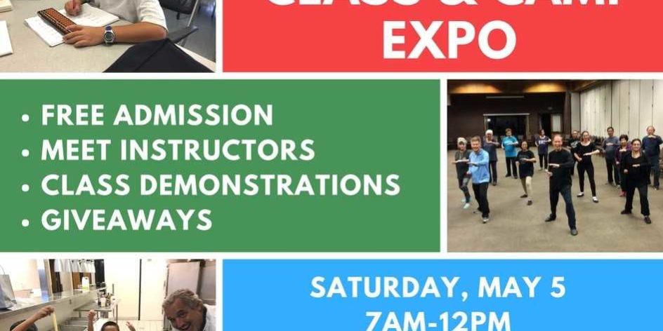 City of Arcadia summer class and camp expo info flyer