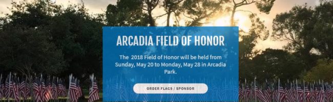 Arcadia Rotary's field of honor