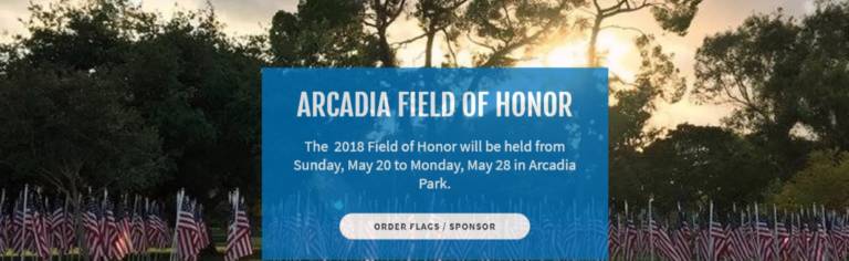 Arcadia Rotary's field of honor