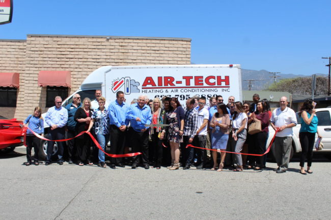a ribbon cutting ceremony for Air-Tech