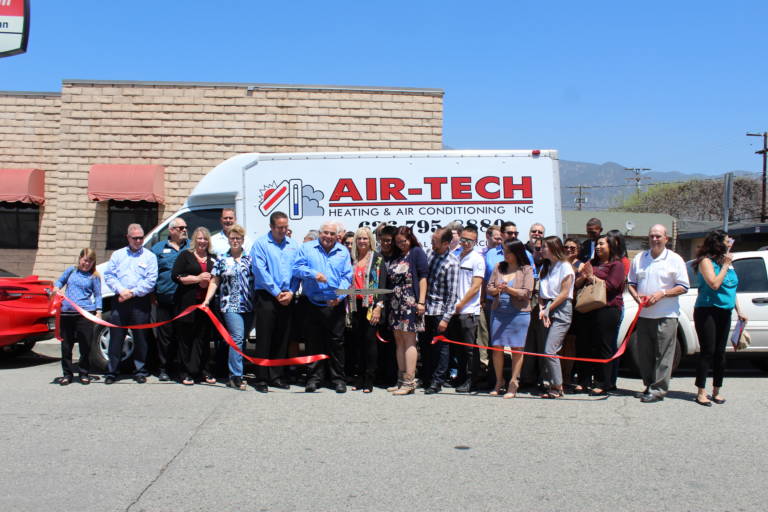 a ribbon cutting ceremony for Air-Tech