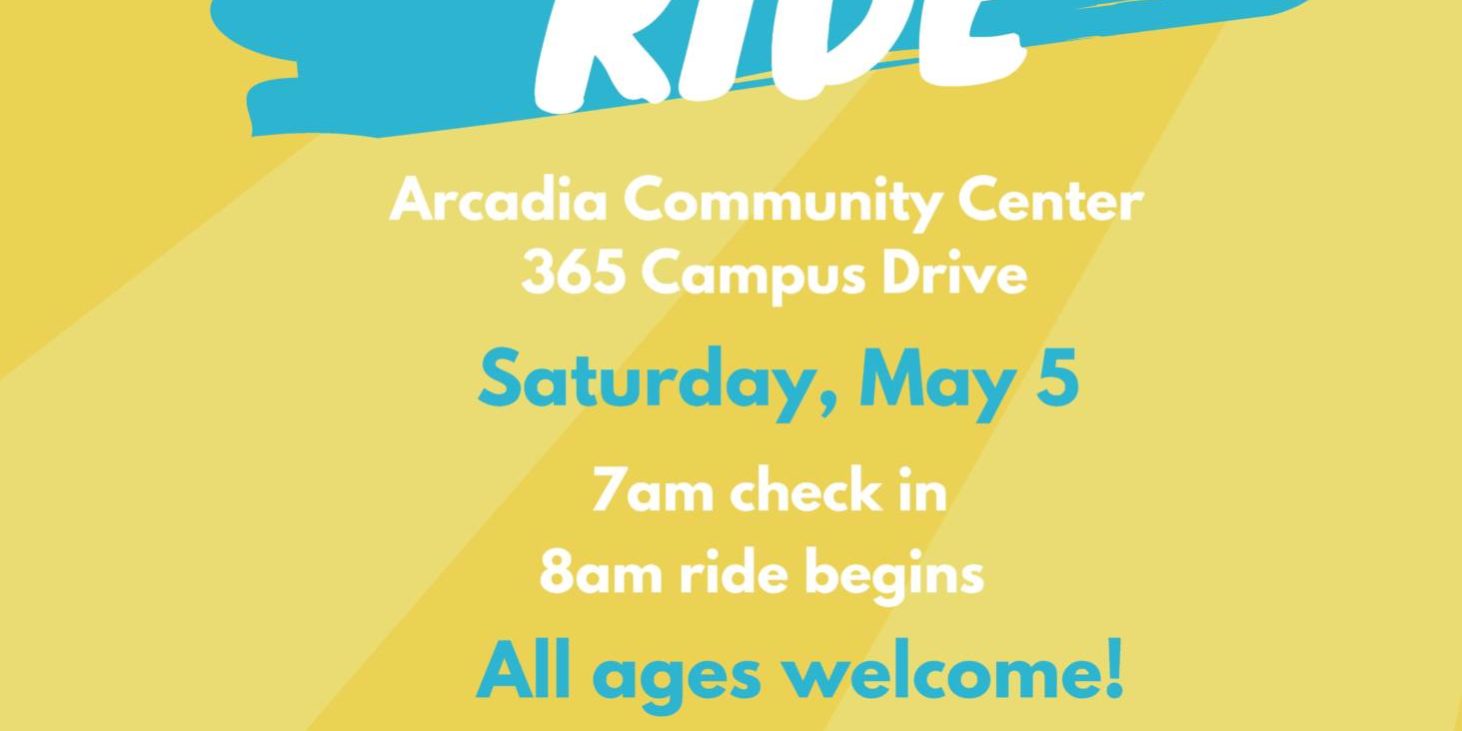 Arcadia Community Bike Ride flyer