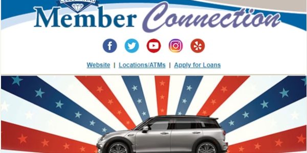 Foothill Credit Union Member Connection banner for memorial day sale