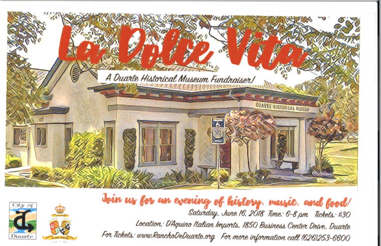 D'Aquino hosts la dolce vita event flyer