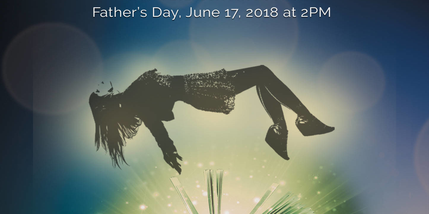 the art of magic flyer for the Arcadia Performing Arts Center