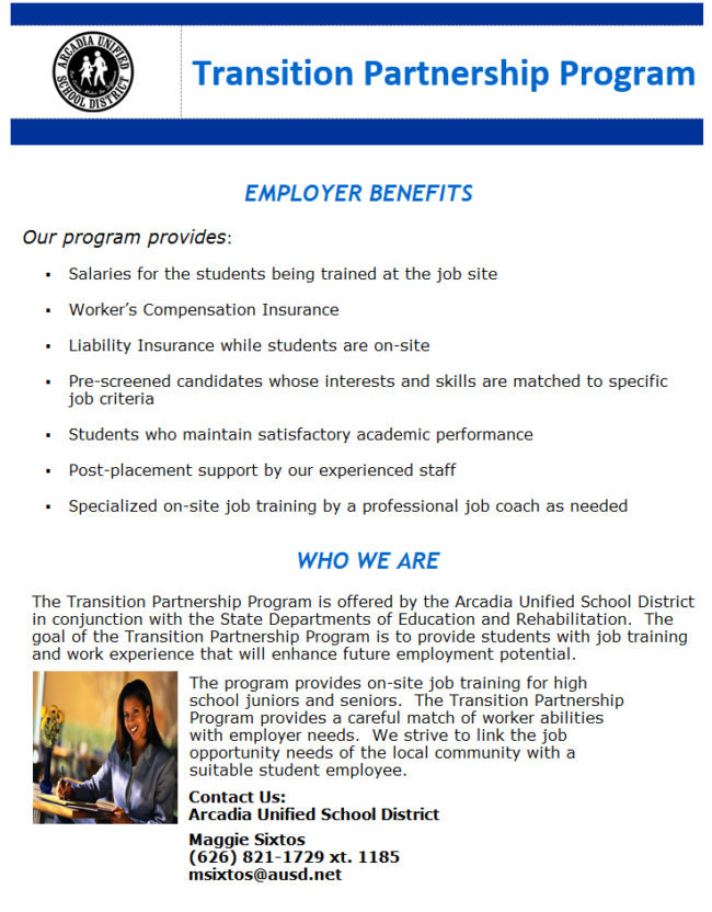 AUSD Transition Partnership Program