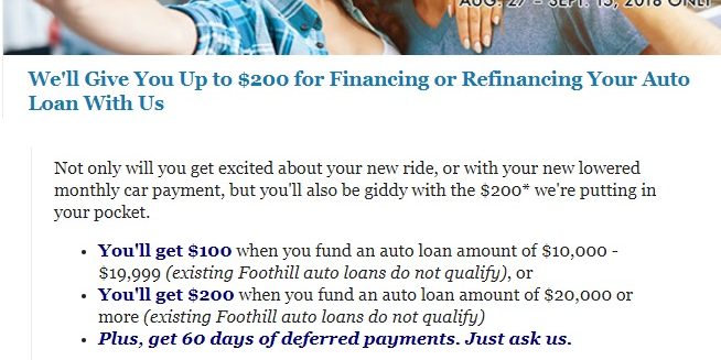 Foothill Credit Union labor days