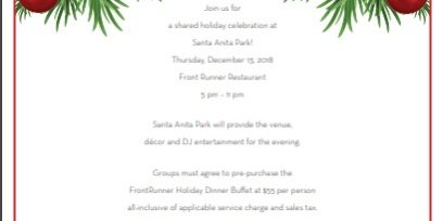 Santa Anita Park jingle and mingle