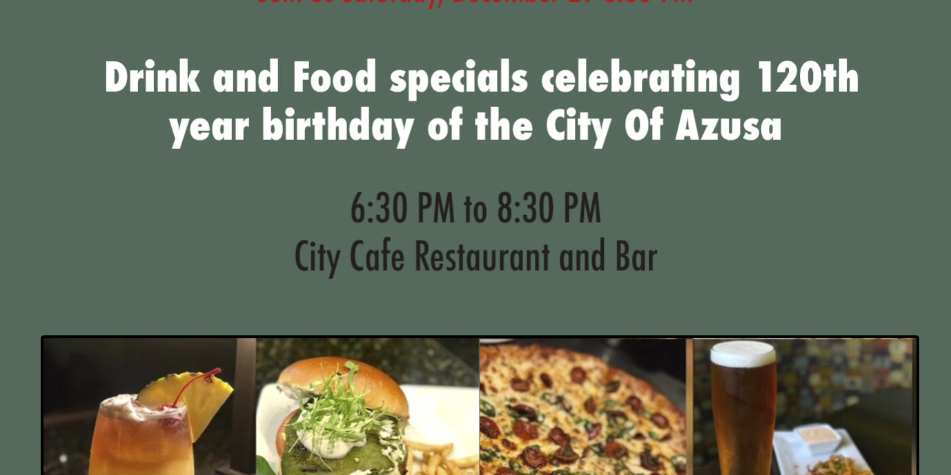 City Cafe drink and food specials for 120th year
