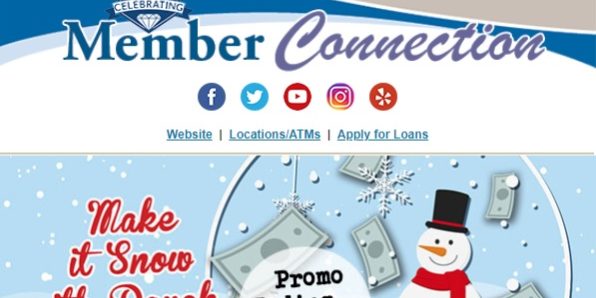 Foothill Credit Union Make it Snow with Dough