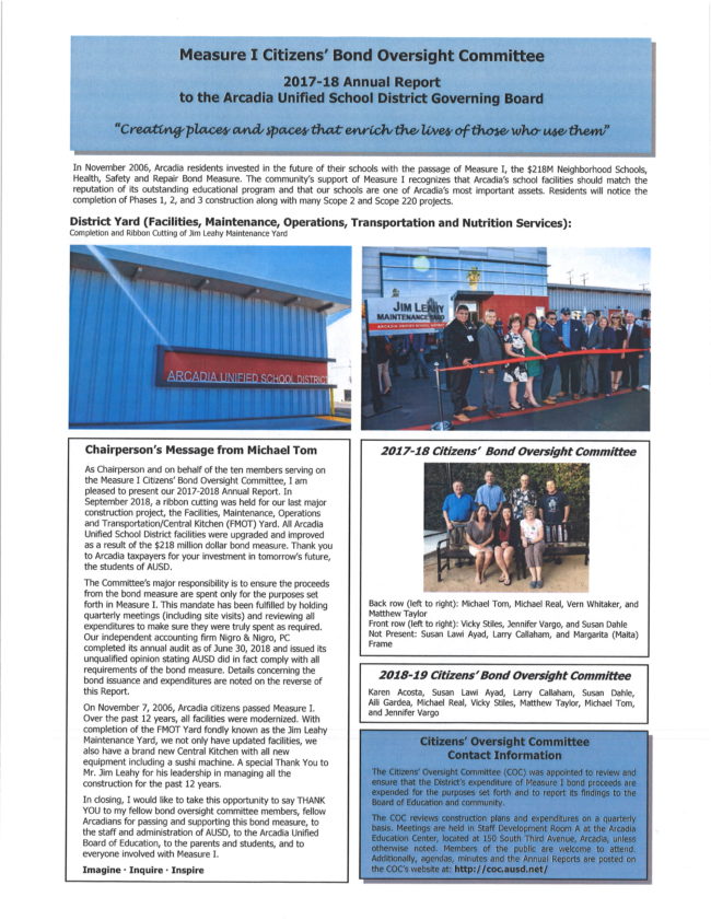 Measure I oversight committee