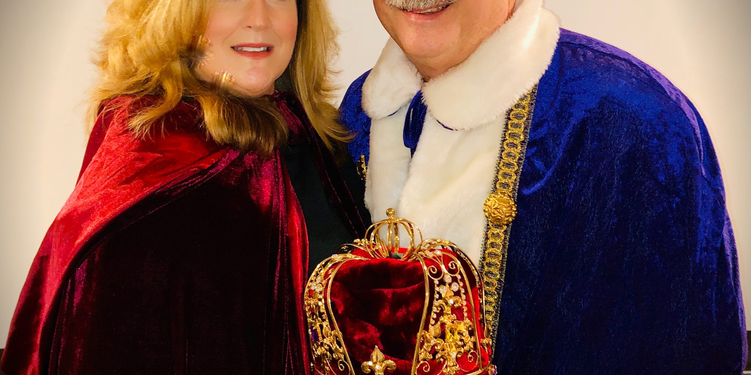 Mardi Gras Dr Clarizio & Hope Mardi Gras king and queen
