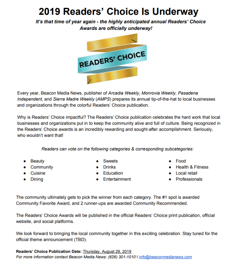 Beacon Media Readers Choice