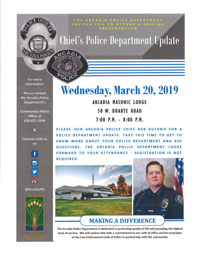 Police Department Updates Chief's