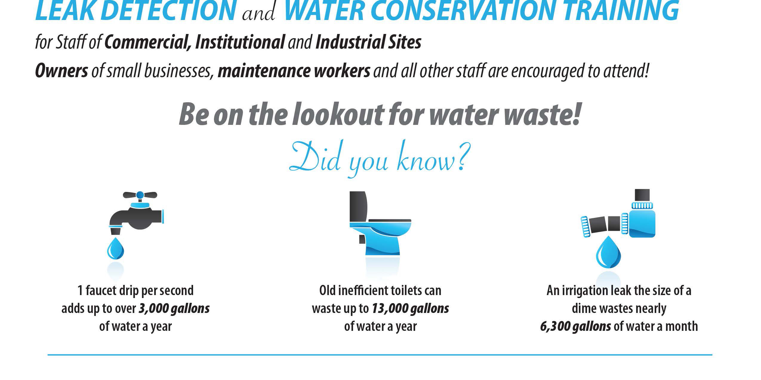 Upper SGC Leak Detection and Water Conservation Training