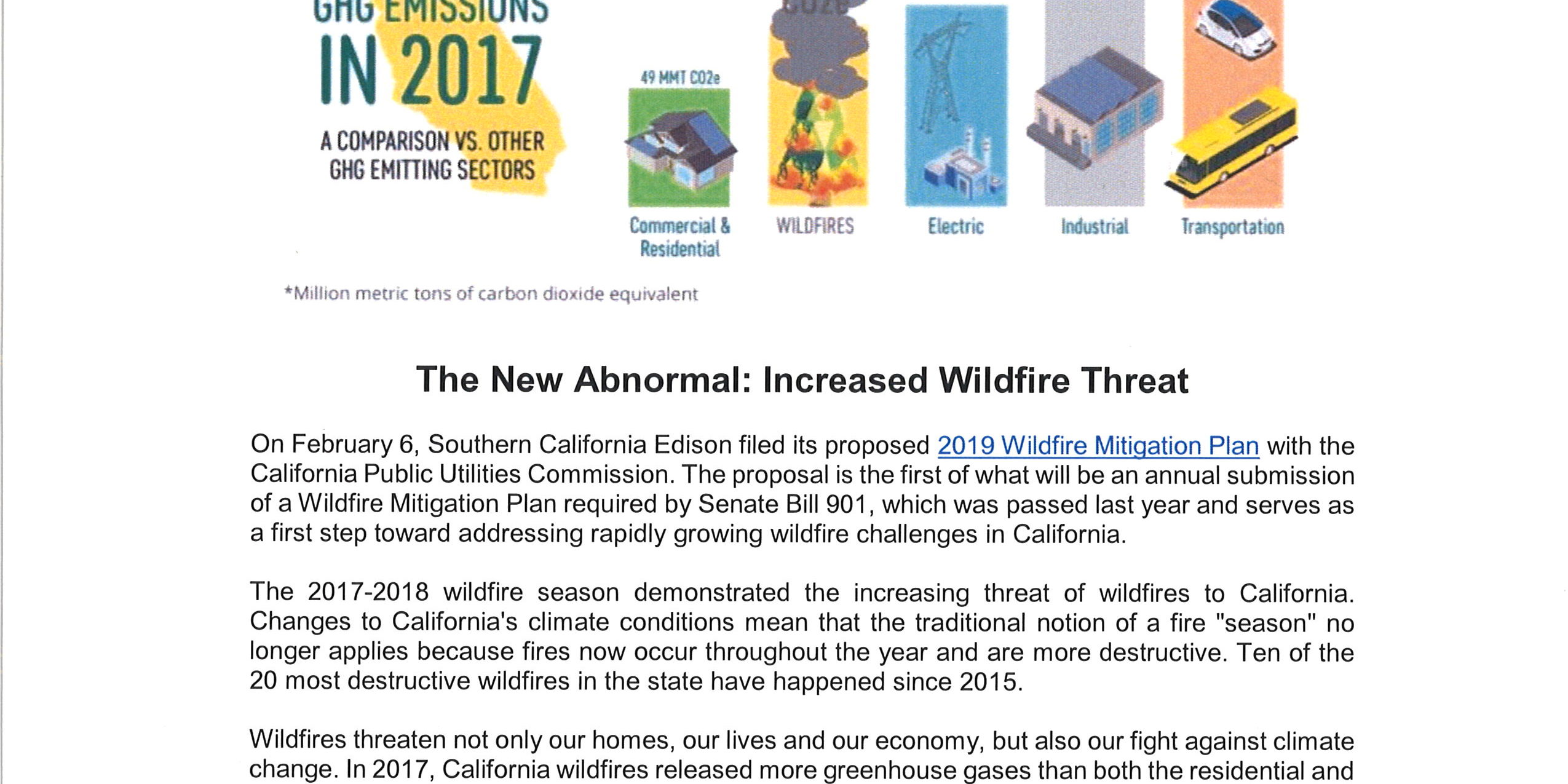 So Cal Edison California wildfire emissions