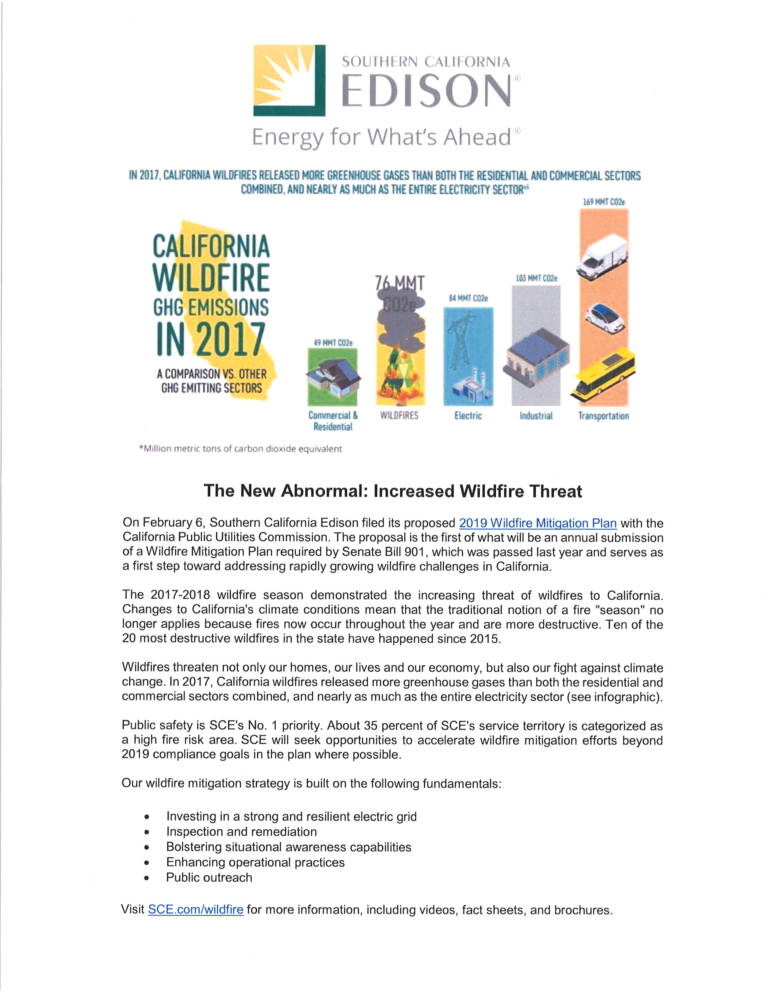 So Cal Edison California wildfire emissions