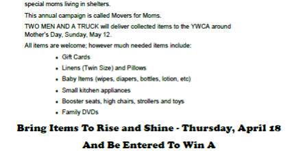 Embassy Suites movers for moms