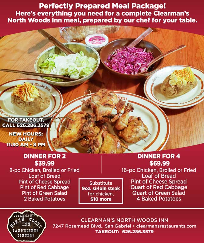 Perfectly Prepared Meal Packages from Clearman's North Woods Inn