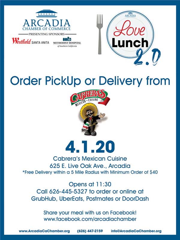 Love Lunch 2.0 Cabrera's