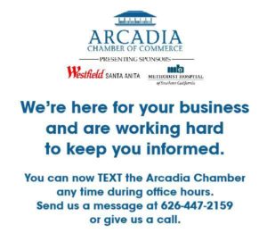 Arcadia Chamber now offers TEXT service