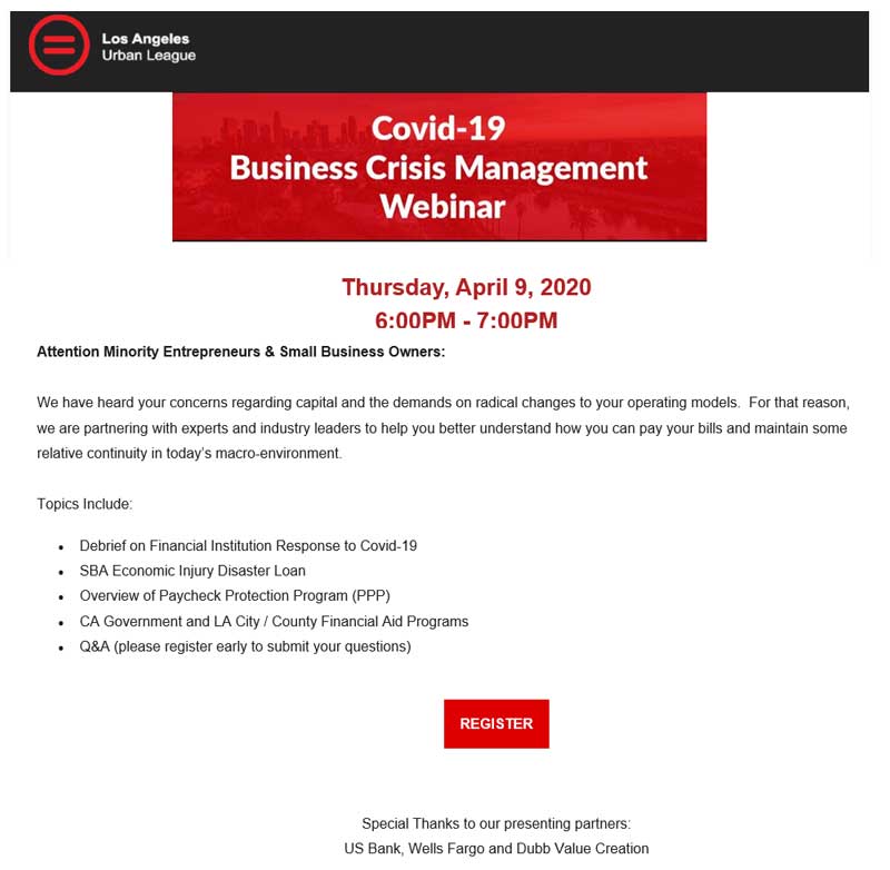 COVID-19 Business Crisis Management Webinar 