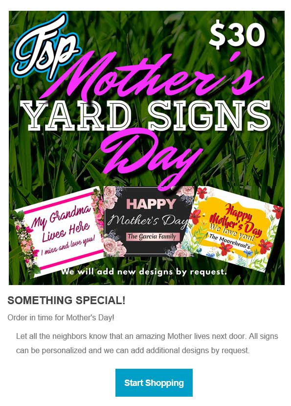 FSP Mother's Day Yard Signs 