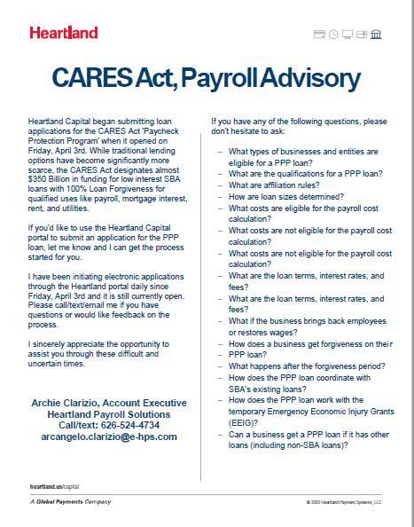 Heartland CARES Act Payroll Advisory 
