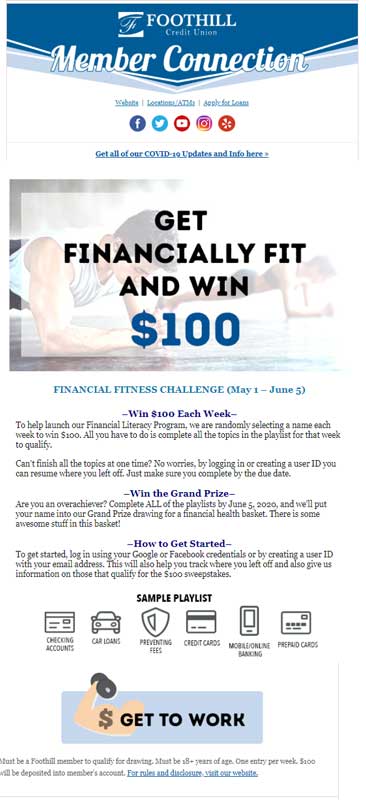 Foothill Credit Union get financially fit 