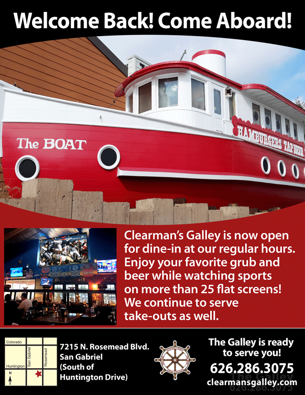 Clearman's Galley welcome back 