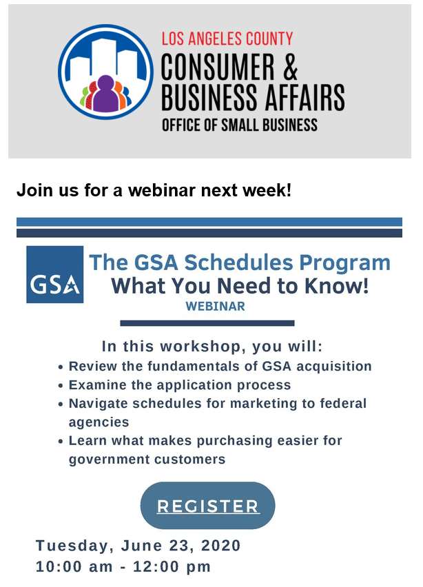 LA County GSA Schedules Program what you need to know 