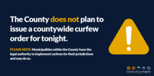 LA County no curfew 