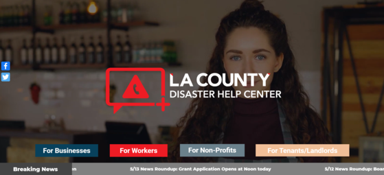 LA county disaster help center 