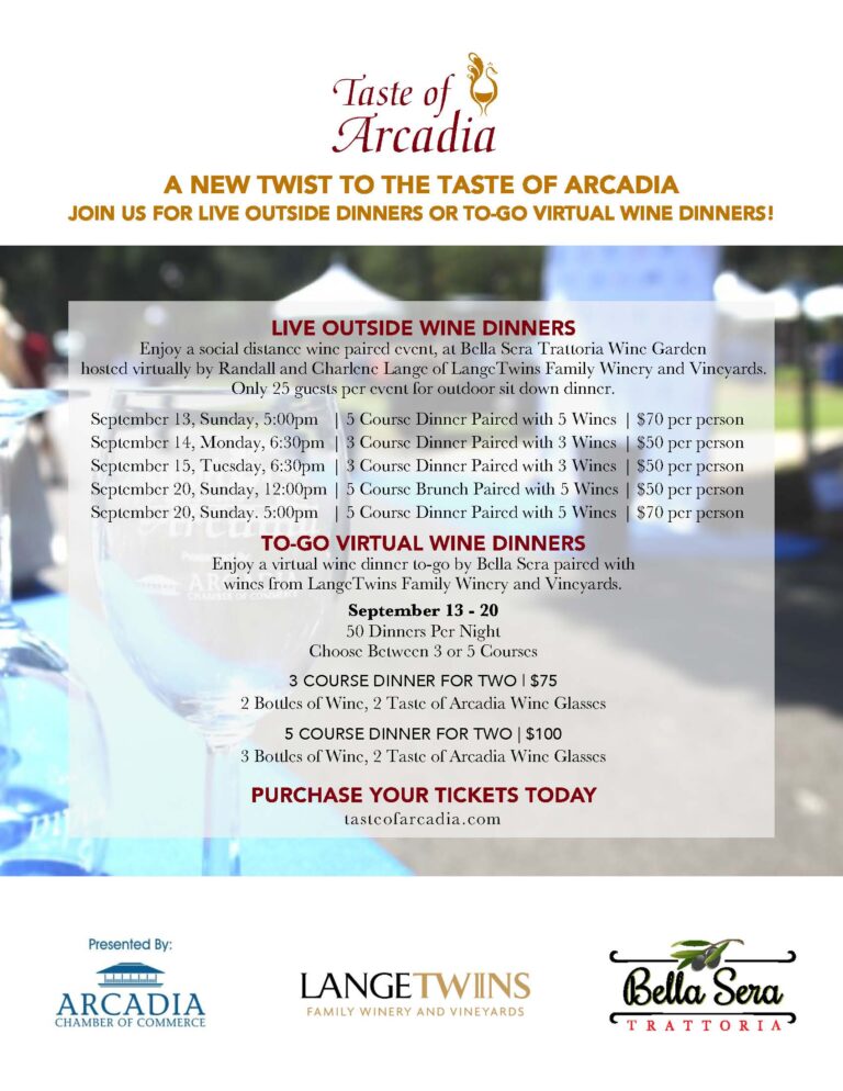 Taste of Arcadia wine tasting