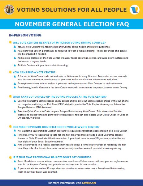 November General Election Voter Information 